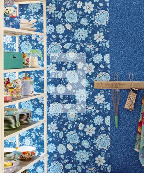 Pip Wallpaper 3 Chintz blue 341013, Eijffinger
