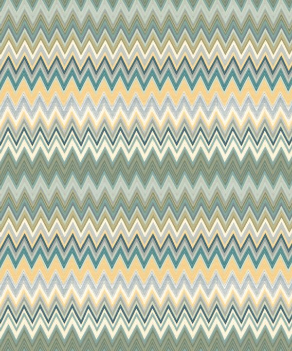 Missoni Home Wallcoverings 01, Zig Zag Multicolor 20064