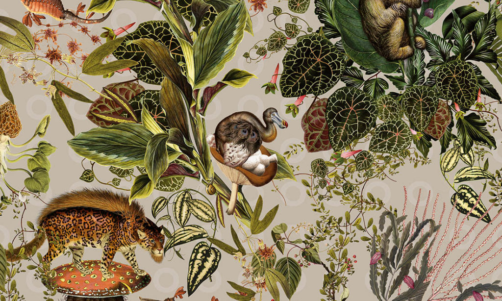 Moooi wallcovering - Extinct Animals, Arte - MO2073