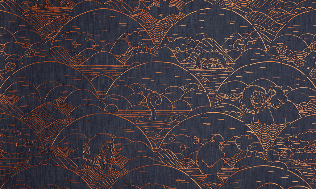 Moooi wallcovering - Tokyo Blue, Arte - MO3000