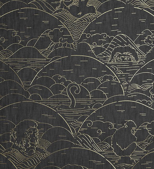 Moooi wallcovering - Tokyo Blue, Arte - MO3001